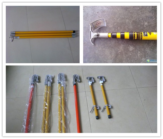 High Voltage Grounding Stick For Electricity Light Univeral Head Ground