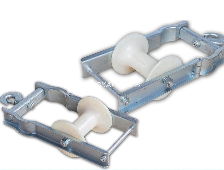Durable Pulley Blocks Nylon Sheave Roller Bunch Conductor Block Aerial