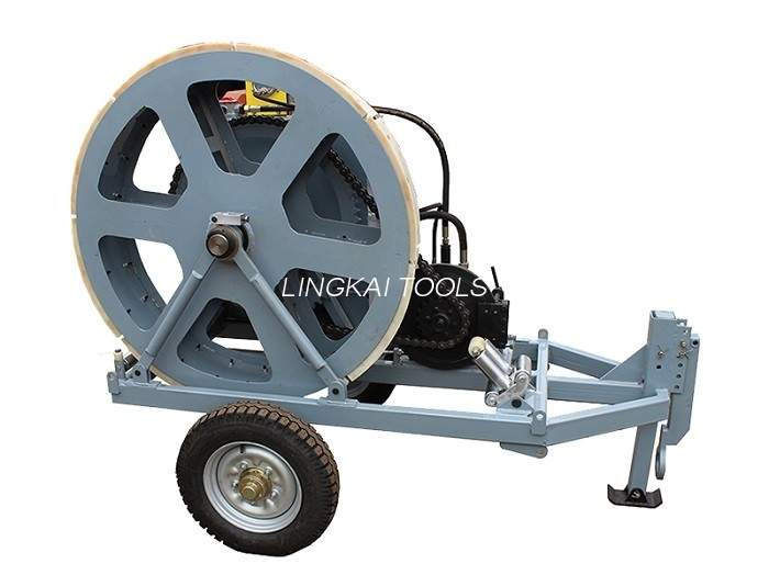 Winch Type Brake Cable Puller Tensioner 7.5KN For Overhead Line Transmission