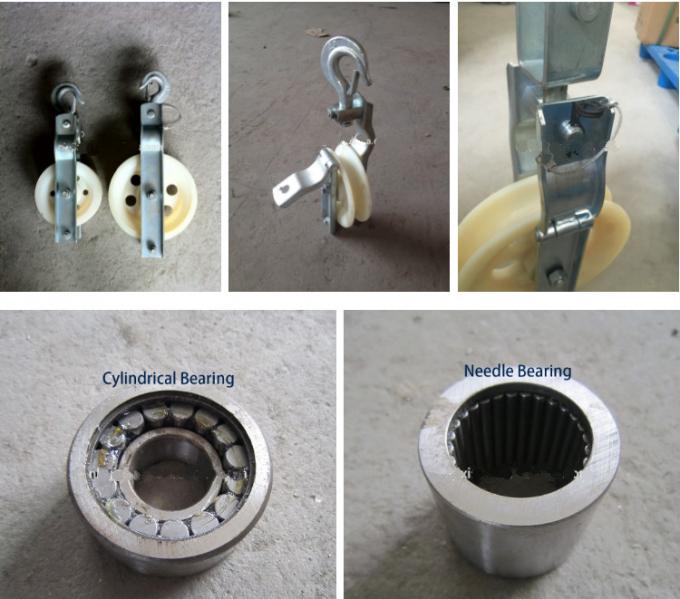 Single Sheave Cable Pulling Pulley 5 20 KN Used For Releasing Conductor