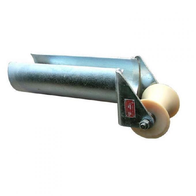 10KN Triple Nylon Cable Pulling Rollers / Three Wheels Cable Pulling Pulley