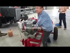 JJCS 50 Diesel engine double drum winch trailer