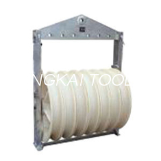 Stringing Block Galvanized Nylon Sheave Aerial Cable Pulley Block For Conductors Cable Rollers