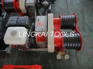 Transmission Line Motorised Pulling Winch 3 Ton With Double Capastans
