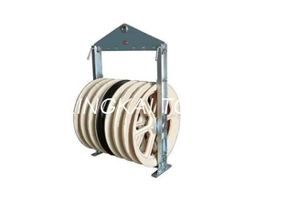 Five Nylon Wheels Diameter 916mm Bundled Conductor Pulley For Overhead Line