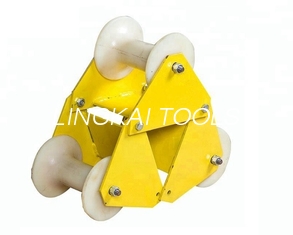 Electrical Power Three Wheel Cable Roller Guide Roller With Nylon Wheel