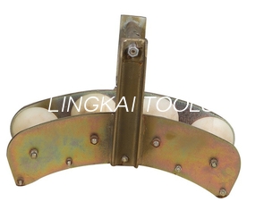 Four Wheels Quadrant Block Combined Type Quadrant Pulley For OPGW ,10KN Rated Load