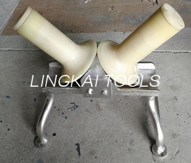 One Way Wire Pulling Rollers / V Shaped Cable Pulling Rollers 10kN Rated Load