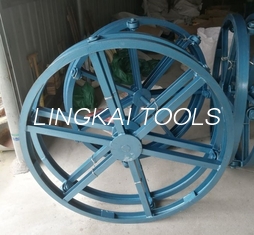 Vertical Type Underground Cable Tools Supporting Cable Reel In Stringing Line Site