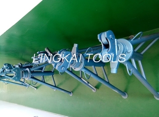 Screw Type Cable Laying Equipment , Wire Payoff Stand With 1 Ton 3 Ton 5 Ton Rated Load