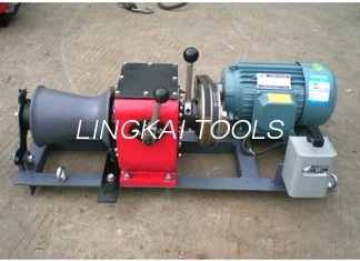 Small Light 1 Ton Cable Winch Puller Wire Rope Pulling Winch 2.2KW Eletro Motor