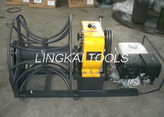 Petrol Engine Powered Cable Winch Puller 5 Ton For Conductor Taking Up / Stringing