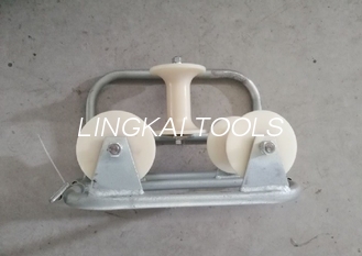 Heavy Duty Galvanized Triple Corner Cable Roller Cable Guide Pulley Steel Frame