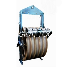 OEM Stringing Power Cable Pulley Block With Grounding Roller