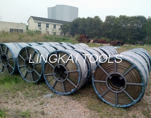 8 Strands Anti Twisting Braided Steel Rope For Pulling Conductor Or Optic Fiber Cable
