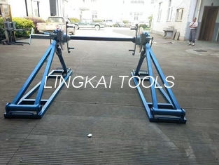 5 Ton 7 Ton Conductor Reel Stands With Disc Brake Of Stringing Equipment