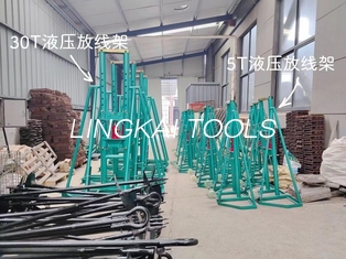 Hydraulic Type Cable Wire Reel Stand Heavy Load Jack Support