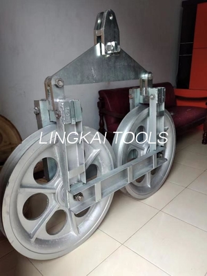 Single Conductor Tandem Sheaves Stringing Blocks For Power Line ...