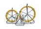 Portable Yellow Underground Cable Tools , 4 ~ 16 Mm Fiberglass Conduit Rodder