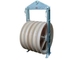 Cast Steel Cable Pulling Pulley Three Wheels Stringing Block For Conductor