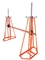 Foot Brake Hydraulic Cable Drum Stand Easy Move With Trapezoidal Structure