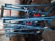 Hydraulic Cable Reel Stand Cable Manuacturing Equipment 5 - 10 Ton With Wheels