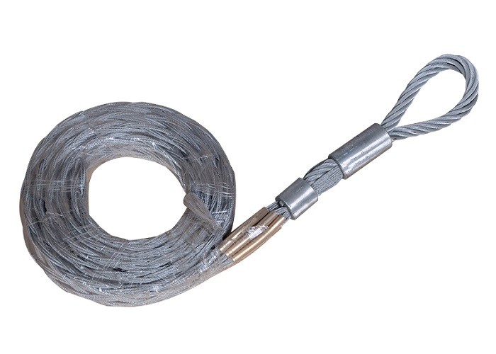 Double Weaving Cable Pulling Grips , Stringing Conductor Wire Pulling Grips