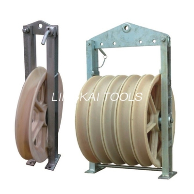 660*560*110mm Sheave Diameter Transmission Stringing Blocks For Bundles Conductor