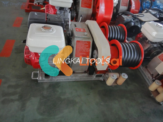 30 Kn 50kn 9KW Powered Double Capstan Cable Winch Tower Erection Equipment