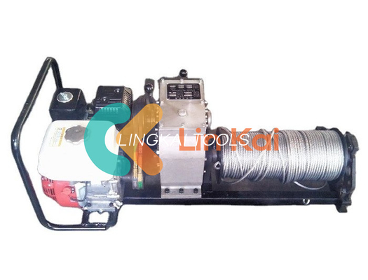 30 Kn Performance Gas Powered Winch Petrol Engine Powered Winch With Four Gear And Detachable Drum