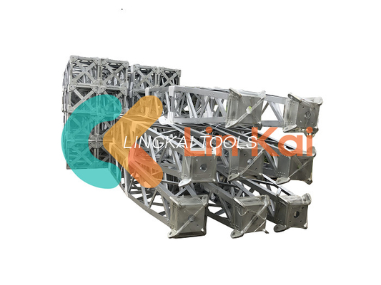 Max 600kn Capacity Tower Erection Gin Pole Aluminum Alloy A Shape Lattice Derrick Mast