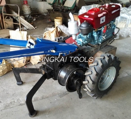 60KN Electrical Cable Pulling Tools 5 Ton Hand Tractor Winch With Double Drum