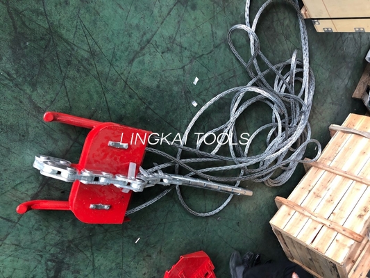 Balance Type 130kn Four Bundle Conductors Running Boards For Overhead Stringing Line