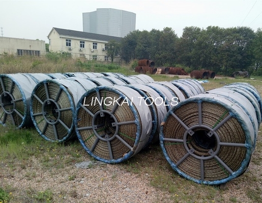 8 Strands Anti Twisting Braided Steel Rope For Pulling Conductor Or Optic Fiber Cable
